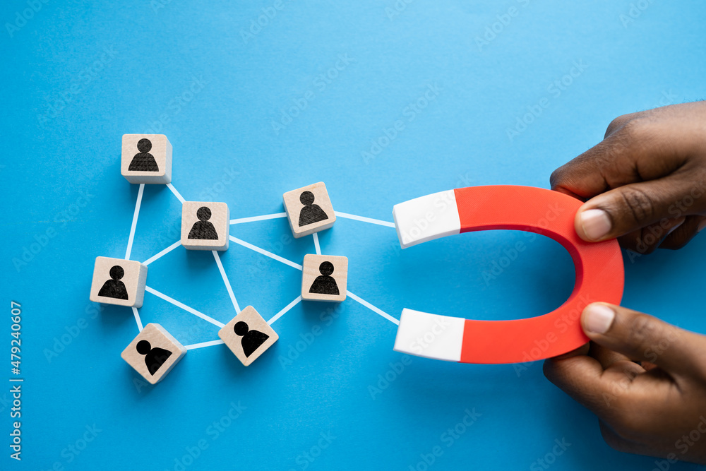 An image showing charts and data representing lead generation for businesses
